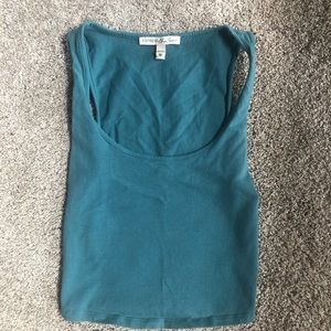 Teal Crop Top
